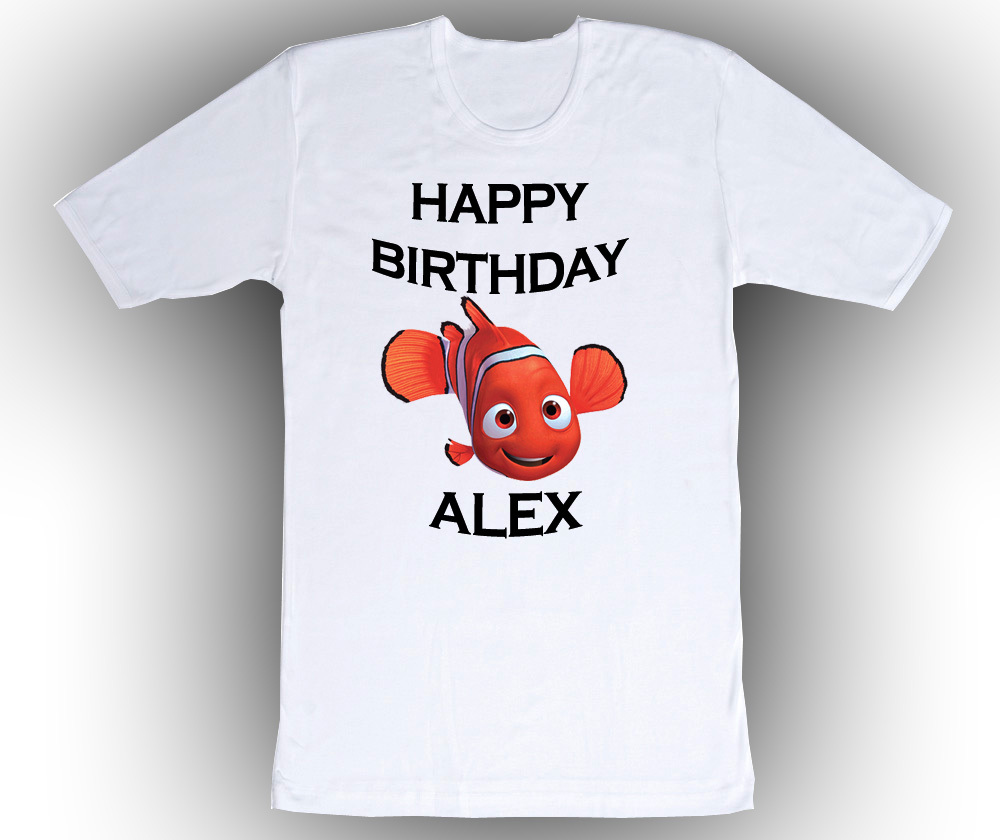 Personalized Custom Finding Nemo Birthday T-Shirt Gift