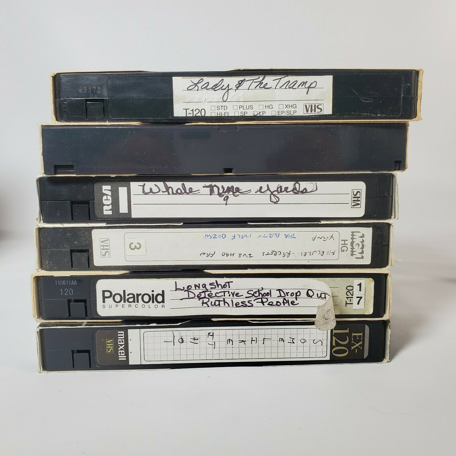 Lot Of 19 Prerecorded VHS Video Cassettes VCR Tapes Sold As Used Blanks