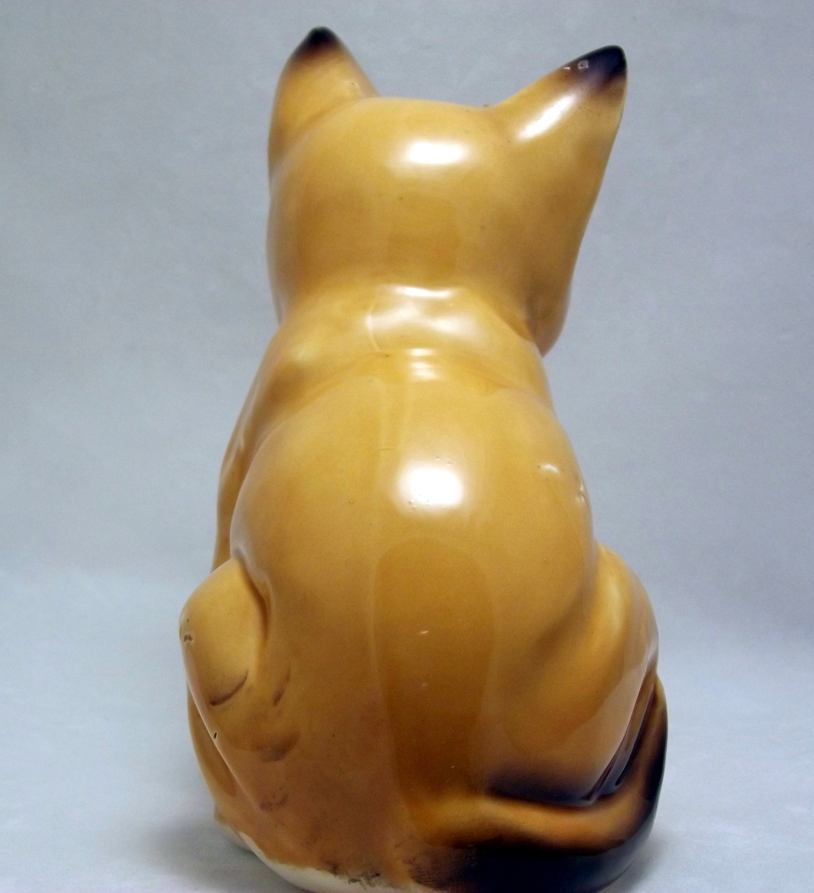 Vintage ceramic bandit cat figurine made in Japan Animals