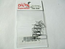 Cal Scale # 190-508 Grab Iron 21 in Straight 20 Pieces .012 HO Scale image 3