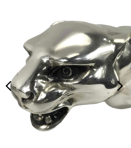 SOLD OUT $1595 Ralph Lauren 20" Saunders Panther Silver Statue Figure Spain image 3