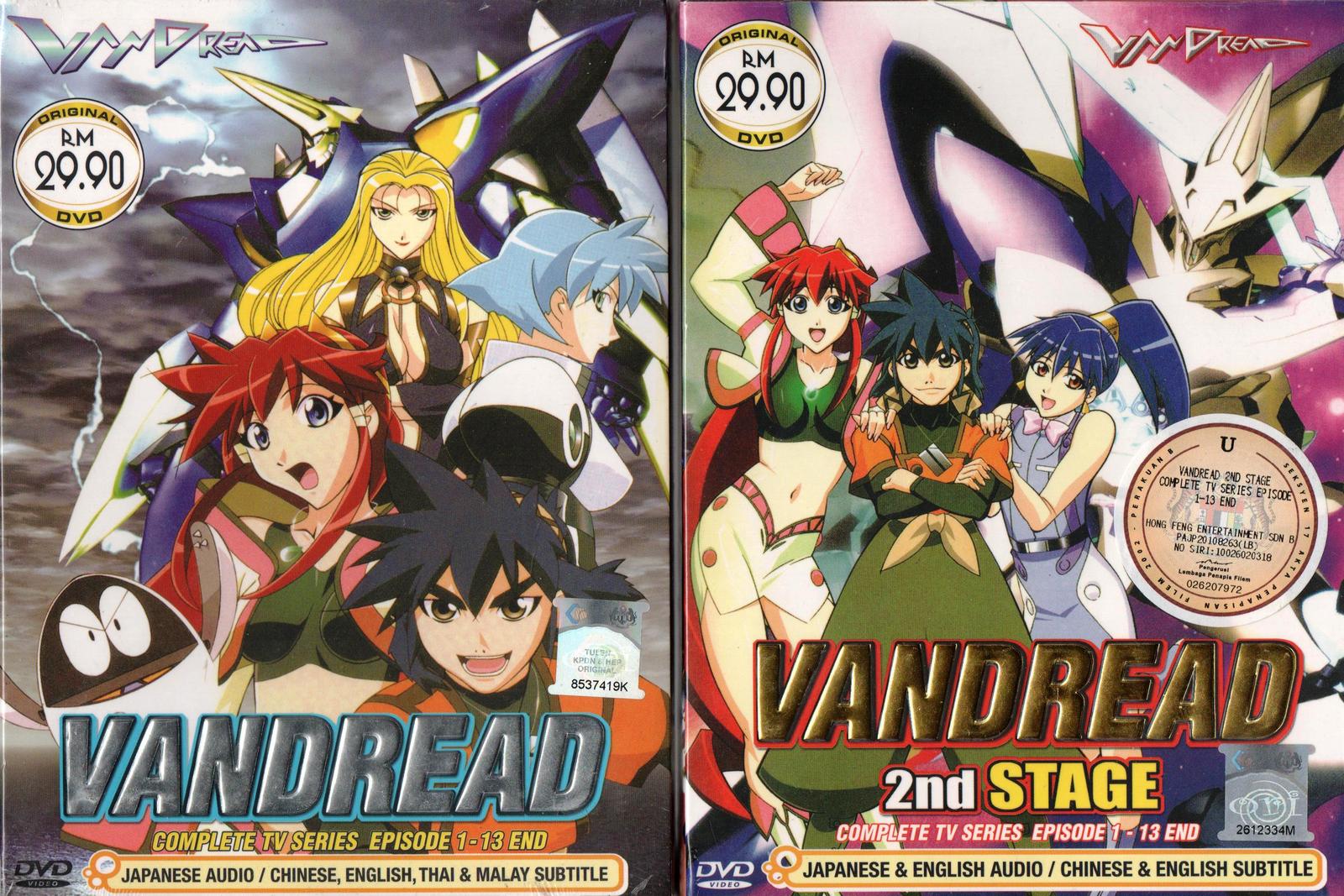 Anime DVD Vandread Season 1+2 Vol.1-26 End + OVA English Subtitle Free ...