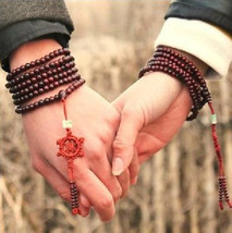 Free Shipping - 6mm Tibetan Buddhism Natural red sandalwood meditation yoga 216  - $18.00