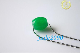 Free Shipping - Hand carved Natural Green jade Ball charm Pendant / choker / nec - $20.00