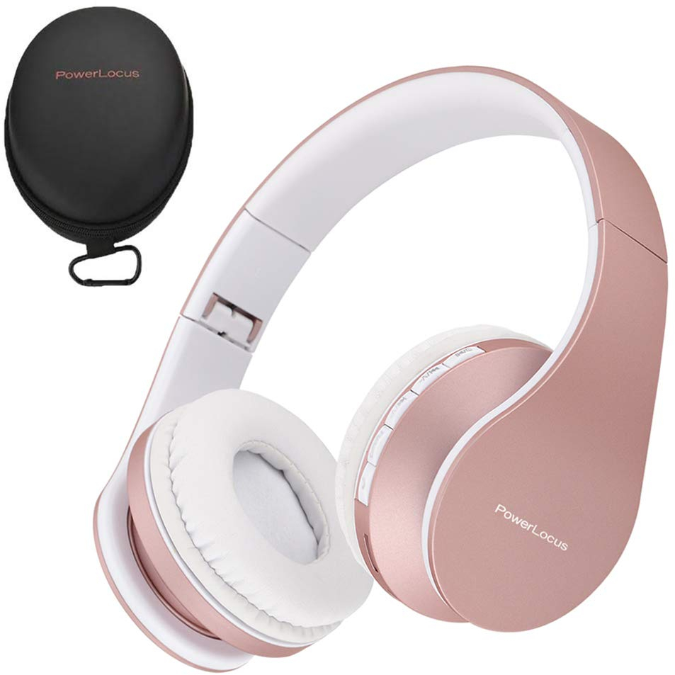 PowerLocus Wireless Bluetooth OverEar Stereo Foldable Headphones