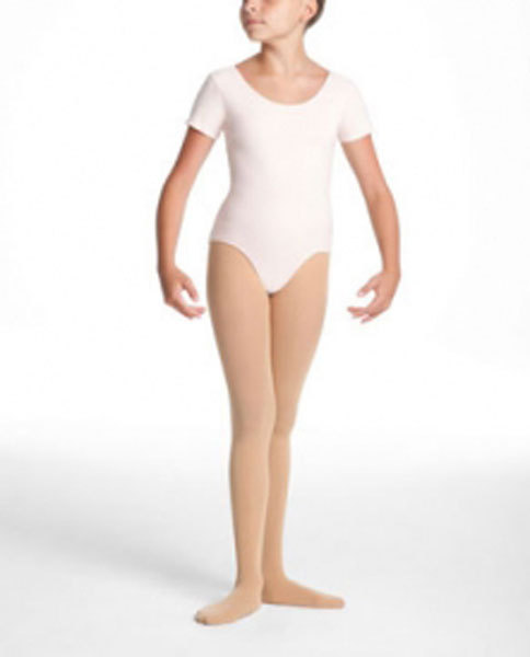 Danskin Pink Short Sleeve Leotard Dance XSmall 4//5 NWT