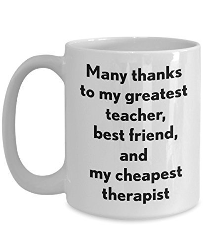 Mother's Day Funny Sayings To Mom Coffee Mug Gift My Cheapest Therapist