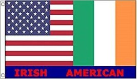USA and Ireland Friendship Irish American Flag Polyester 3 x 5 Foot New ... - $7.99