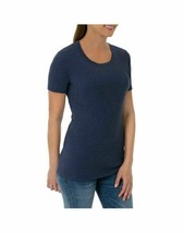 Time & Tru Women's Crew Neck T Shirt Dk Blue 2XL (20) Short Sleeve Regular Fit - $10.68