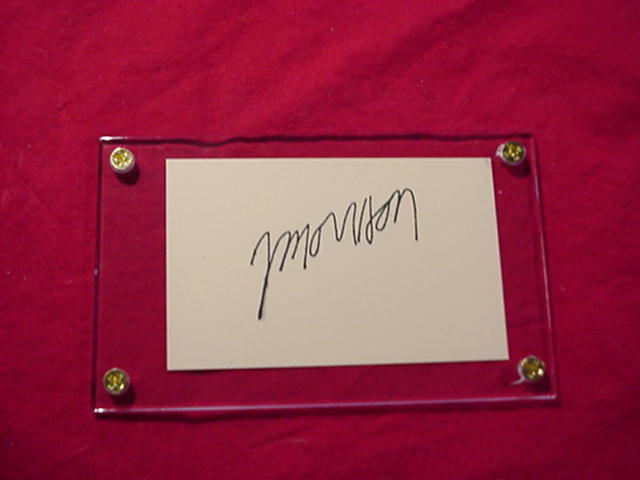 Jim Morrison Autographed Signed Signature Cut W Coa - 30697 - Other