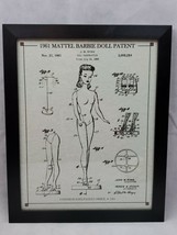 1961 Mattel Barbie Doll Patent - Wall Art Print With Frame 11x14 (Gm) - $47.52