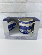 Spode Blue Italian 12 Oz Ceramic Mug &amp; Coaster Set NEW - $21.95