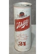 Vintage Schlitz 24 oz. • Empty Steel Pull Tab Beer Can • No Dents • Made... - $9.99
