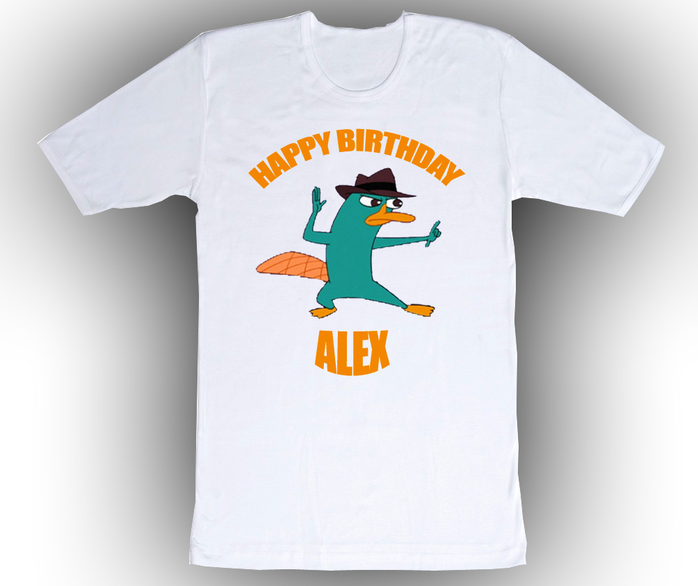 Personalized Phineas & Ferb Perry the Platypus T Shirt