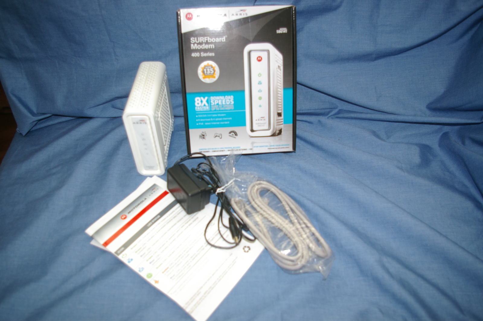 ARRIS SURFboard SB6141 8x4 DOCSIS 3.0 Modem with and Power