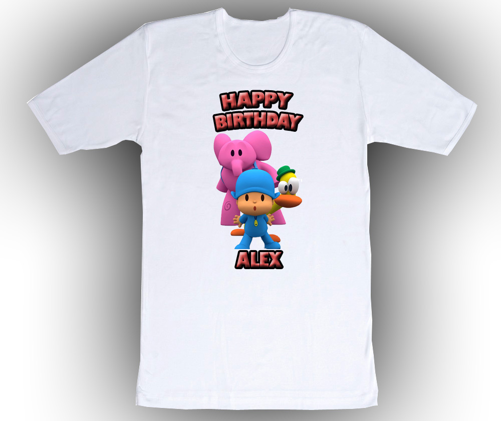 Personalized Custom Pocoyo Birthday T-Shirt Gift #1