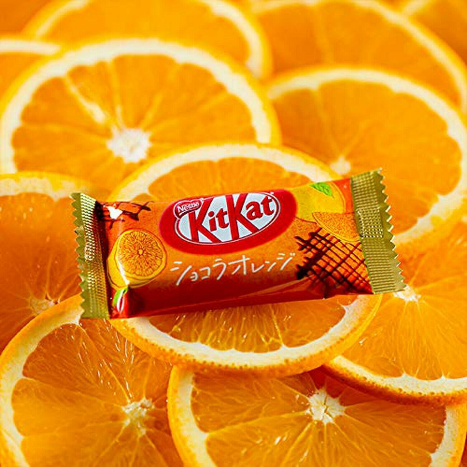 Kit Kat Japanese Candy Chocolate Orange Cream 12 pieces Chocolate Sweets & Assortments
