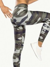 Chrldr Get Physical Camouflage sexy camo Athletic Leggings Multicolor yo... - $65.00