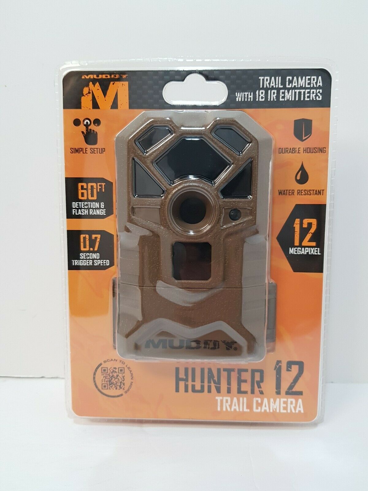 2 PACK MUDDY OUTDOORS HUNTER 12 MUDMTC100 12 MP TRAIL DEER GAME CAMERA