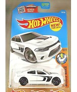 2016 Hot Wheels #130 Muscle Mania 10/10 &#39;15 DODGE CHARGER SRT Hellcat Wh... - $22.25