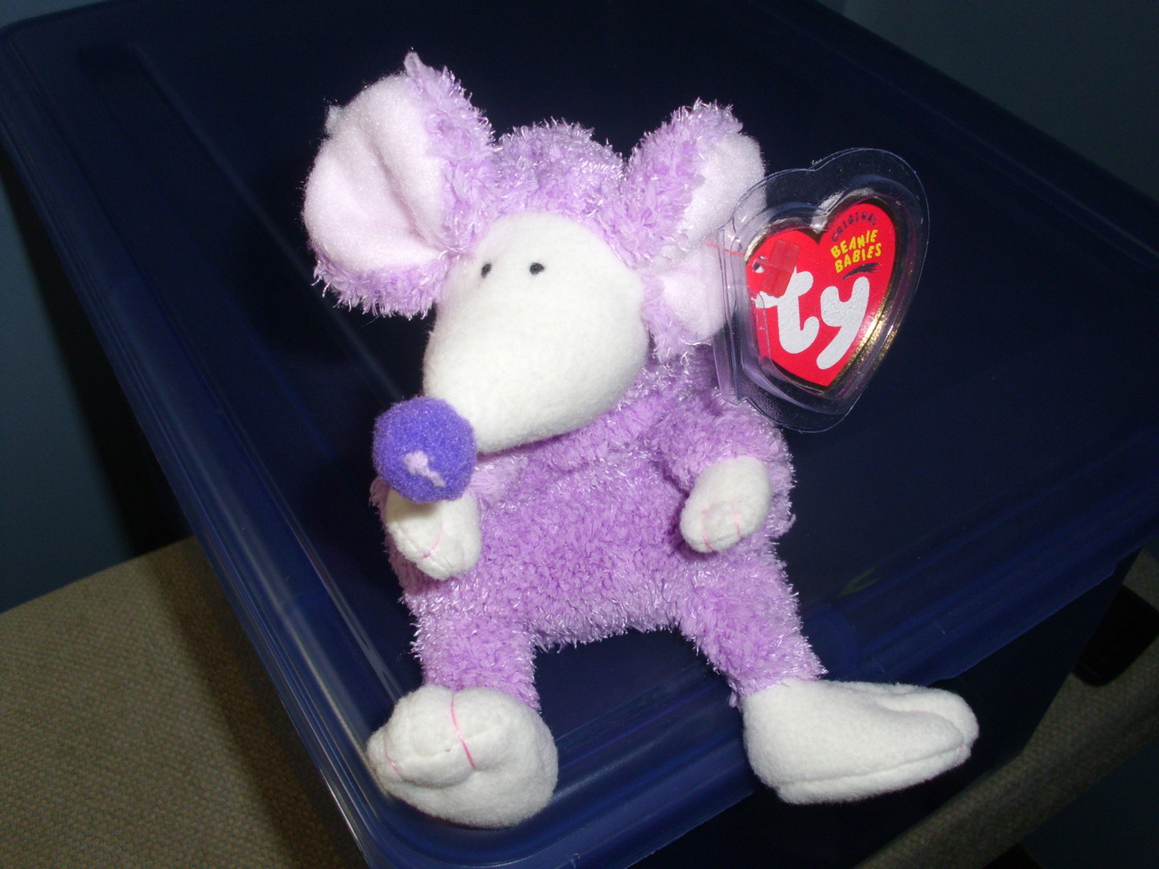 2004 Ty Beanie Baby RATZO Purple Rat Stuffed Plush Animal Toy for sale online