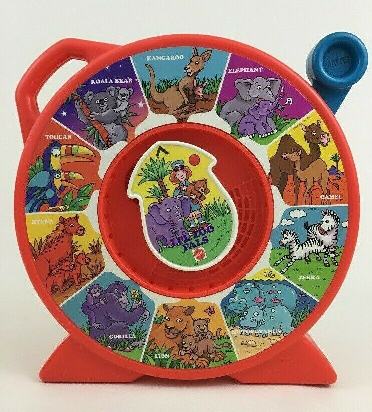 See 'n Say Li'l Zoo Pals Red Talking Animal Spinner Mattel Vintage 1991 ...