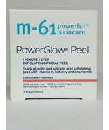 M-61 by Bluemercury PowerGlow Peel 1-Step Exfoliating Facial Peel 3 Trea... - $13.25