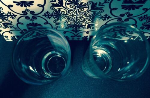 VINTAGE PAIR "RUSSIAN VODKA' ~ "STOLICHNAYA" 4" SLIM SHOT ...