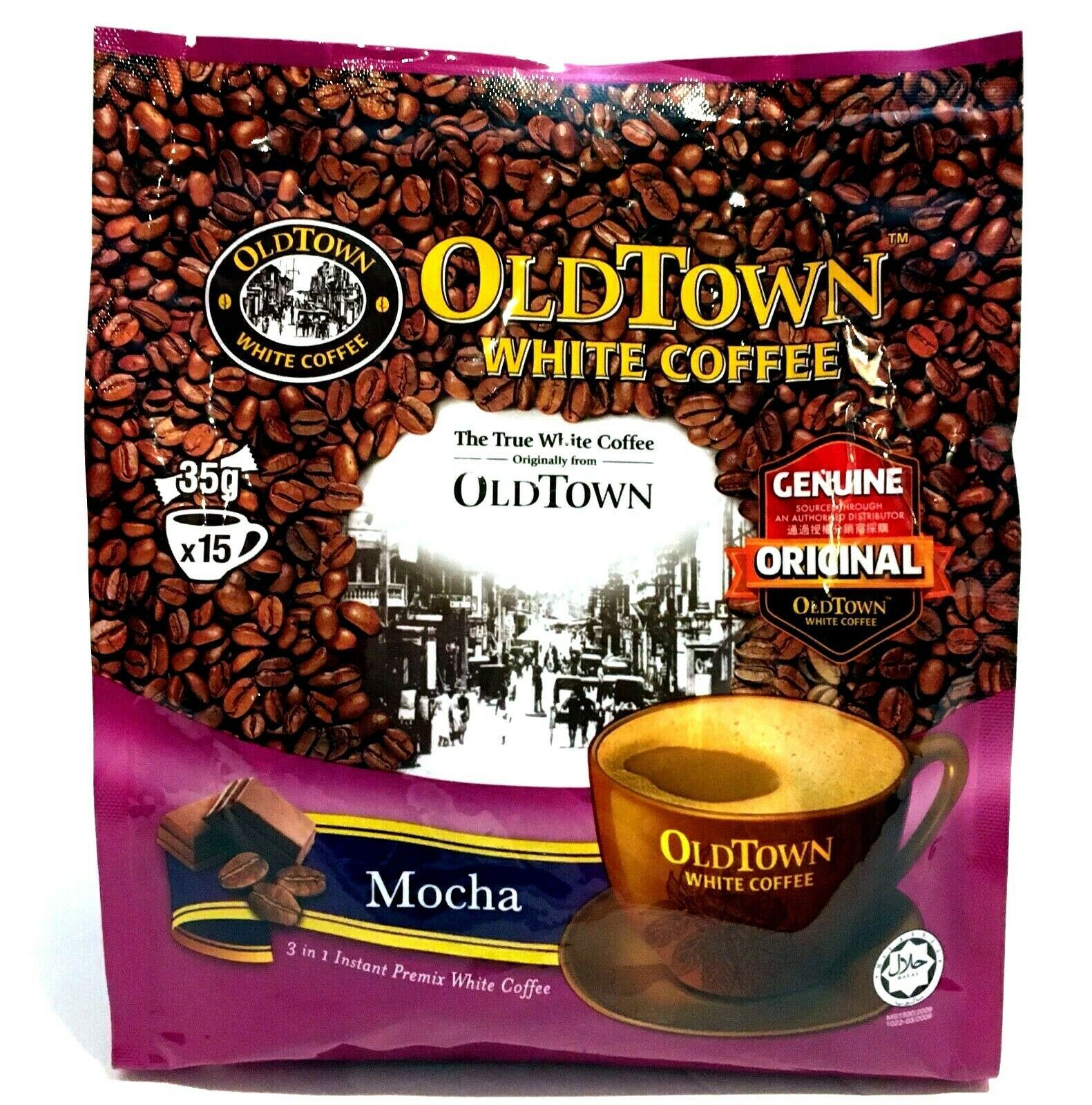 Old Town 3 In 1 Instant Premix Mocha White Coffee 15 Sticks X 35 G 3