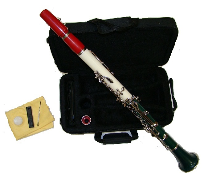 Merano B Flat RedWhiteGreen with Carrying Case