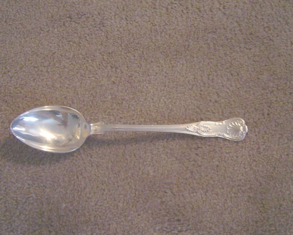 Sheffield Kings Silver Casserole Spoon Large Flatware