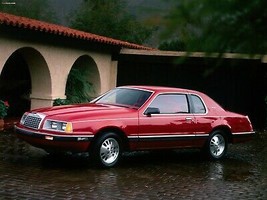 1983 Ford Thunderbird Red, 24 x 36 Inch Poster, - $21.77