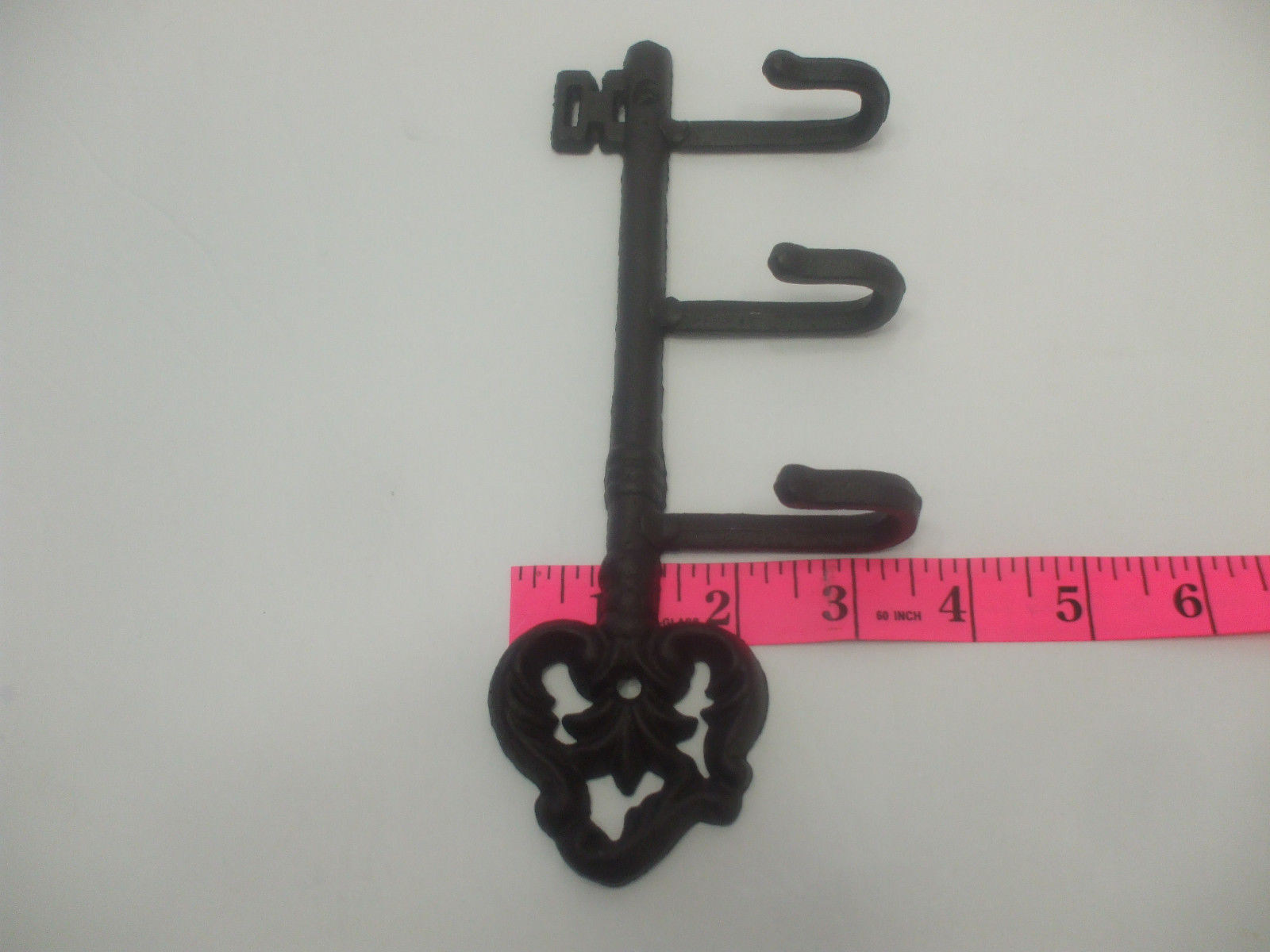 Cast Iron Wall Hook Horse & Horseshoe 8.875" Tall Home Decor Accent Country 