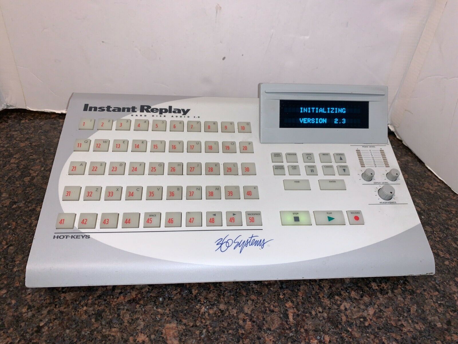 360 SYSTEMS INSTANT REPLAY DR554E 24 Hard Disk Audio Studio/Live