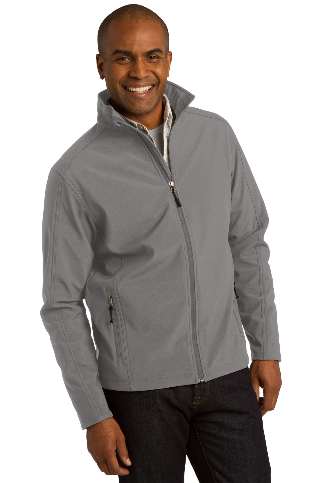 Port Authority® Core Soft Shell Jacket j317 Gray - Outerwear