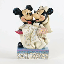 Disney Jim Shore Figurine Mickey Mouse & Minnie Mouse Wedding 6.62" High Statue image 1