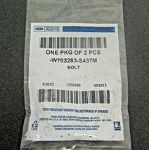 *NOS* Genuine Ford Parts Ford W703283-S437M Bolt (2) For Ford Escape 2013-2019 - $12.99