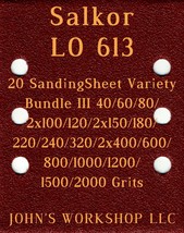 Salkor LO 613 - 17 Different Grits - 20 Sheet Variety Bundle III - $18.97
