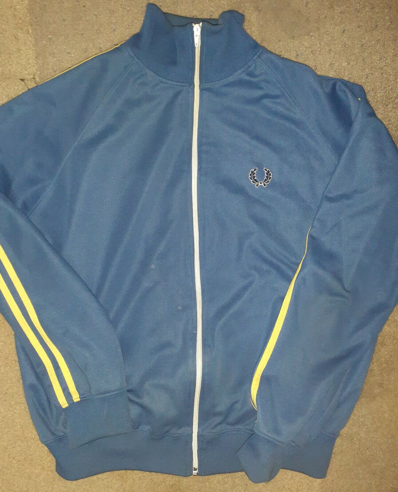 Fred Perry Blue Track Jacket Skinhead Mod Size Large Men S Clothing