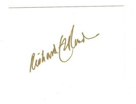 Richard Edlund Signed 3.5x5 Index Card Star Wars Ghostbusters Poltergiest ILM