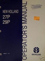 New Holland 27P,29P Pickup Head for FP230,FP240 Forage Harvester Operator Manual - $10.00