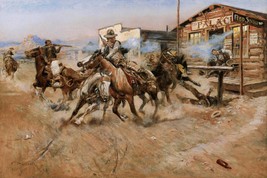 Charles Marion Russell Smoke of a .45 Western Giclee Art Print + Free Sh... - $39.00+