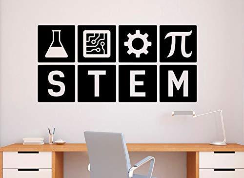 STEM Wall Decal Vinyl Sticker Science Technology Engineering ...