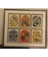 Marc Chagall Jerusalem Windows lithographs - set of 6 /Framed - $494.01
