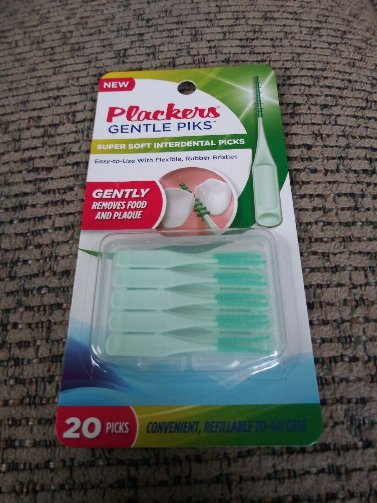 5x 20 Count Plackers Gentle Piks Flexible Super Soft Interdental Picks