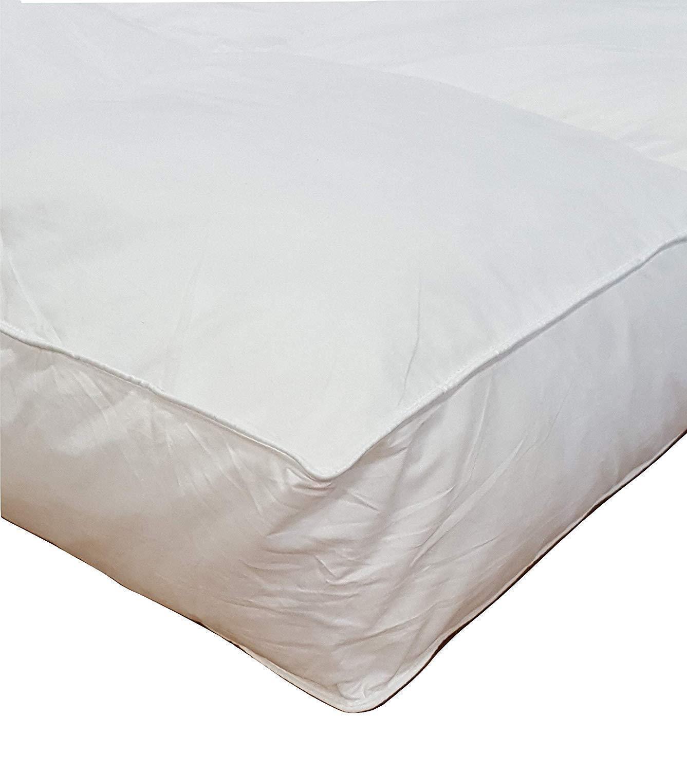 5" Twin Goose Down Mattress Topper Featherbed / Feather Bed Baffled Mattress Pads & Feather Beds