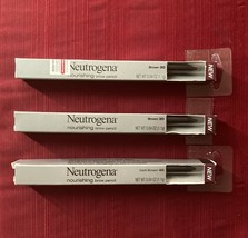 Lot of 3 Neutrogena Nourishing Brow Pencil, (2) Brown [30] + (1) Dark Brown [40] - $18.00