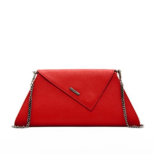 red crossbody clutch