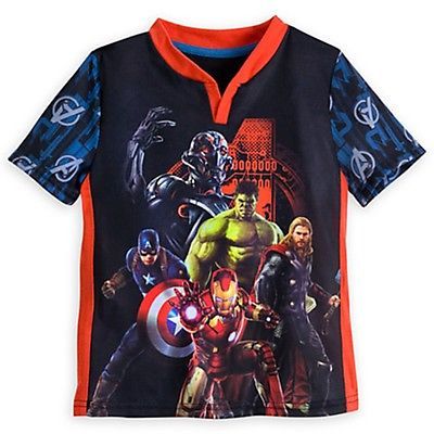 Disney Store Marvel Avengers Boy 2 PC Short Sleeve Pajama Set Size 5//6 7//8