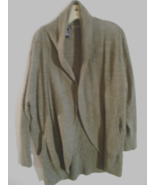 Max Mia XL Gray Rayon Blend Long Sleeve Shawl Collar Cardigan Sweater - $16.66